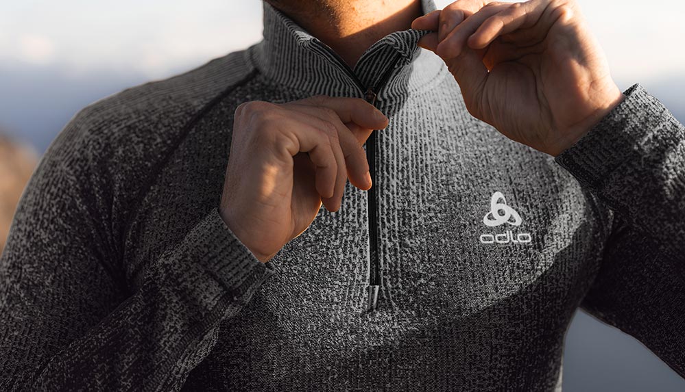 Lopen met thermokleding in de winter